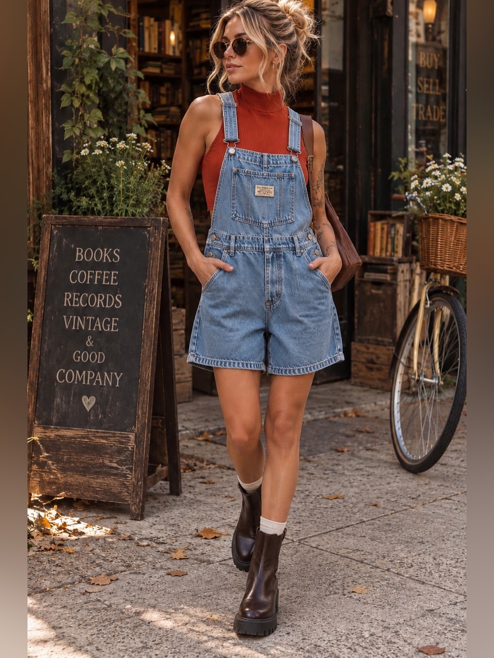 Levi’s Vintage Style Denim Shortalls Light Wash Overalls Y2K Utility Retro Boho